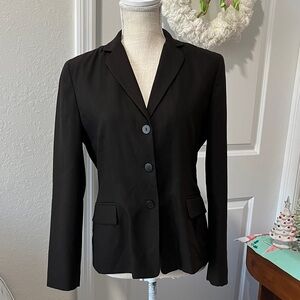 Brooks Brothers Petite Women's Dark Brown 3 Button Blazer Made in USA 8P